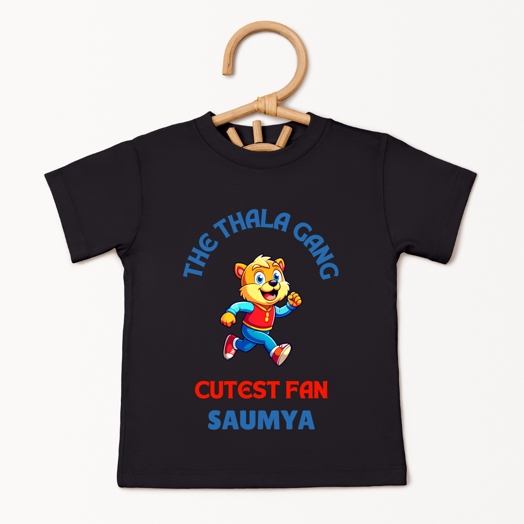 Cutest Thala Gang Fan - Custom Kids Tee