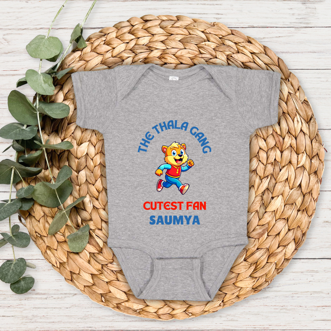 Cutest Thala Gang Fan - Custom Baby Romper