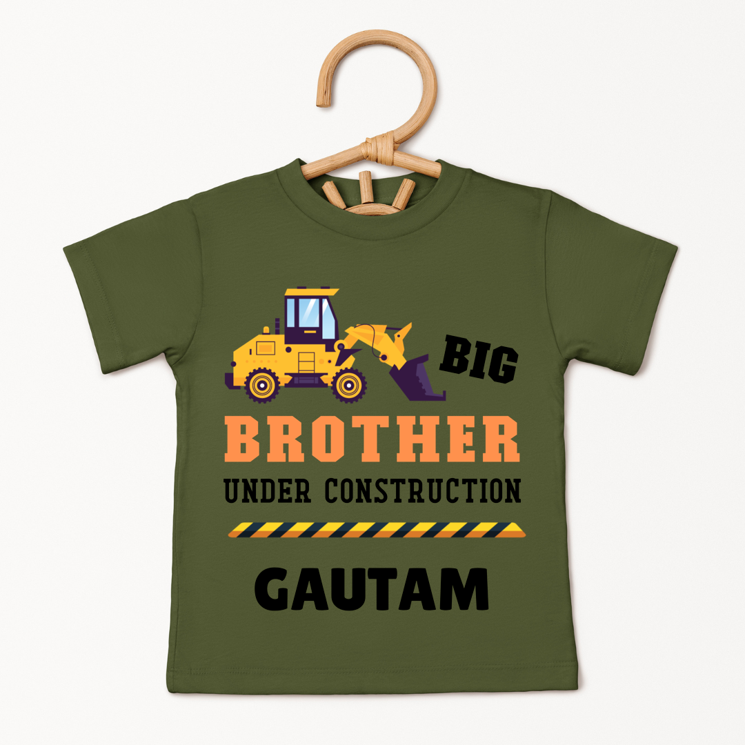 Big Brother Under Construction - Custom Kids Tee