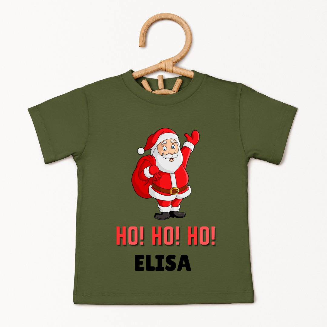 Santa Is Here - Custom Kids Tee