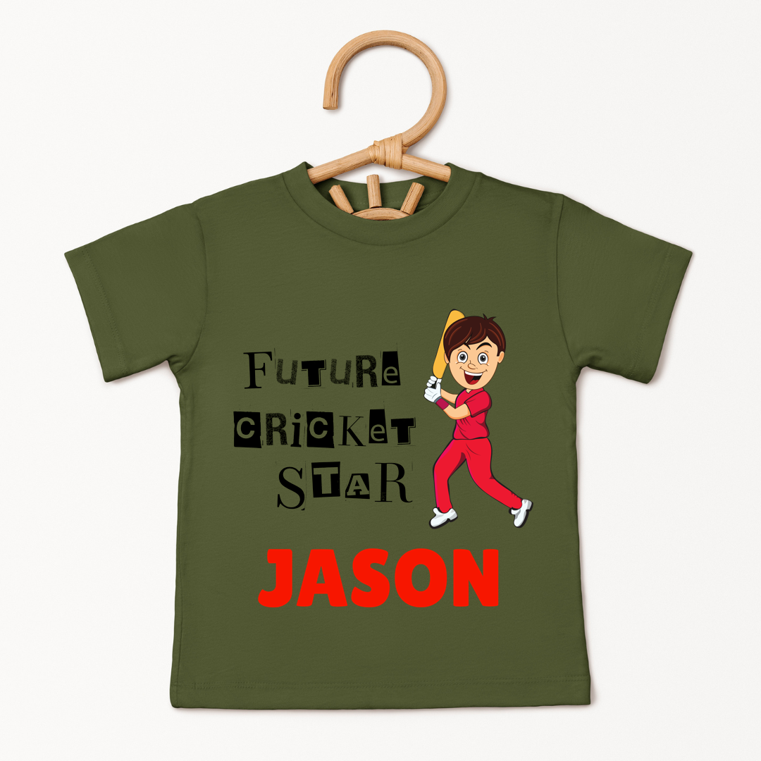 Future Cricket Star - Custom Kids Tee