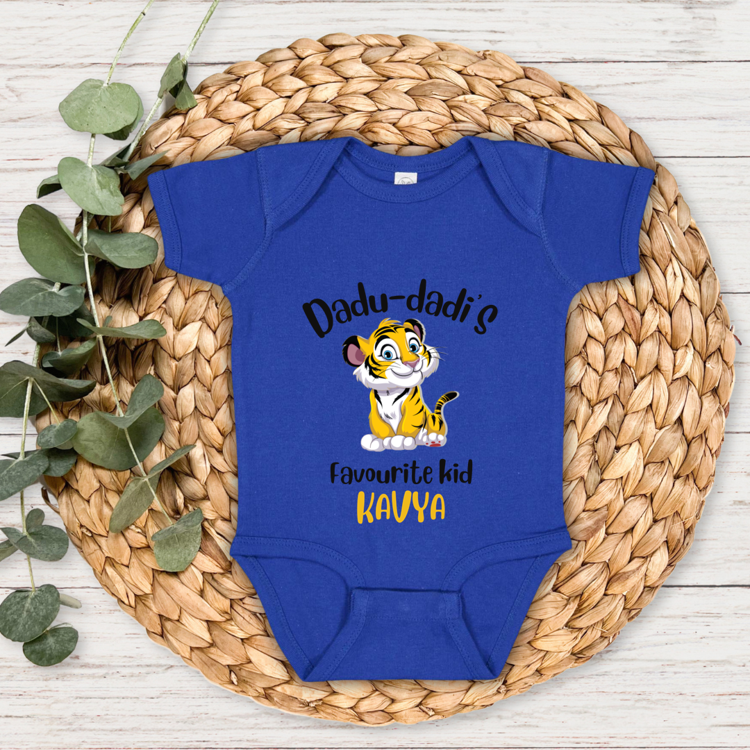 Dadu Dadi's Favourite Kid - Custom Baby Romper