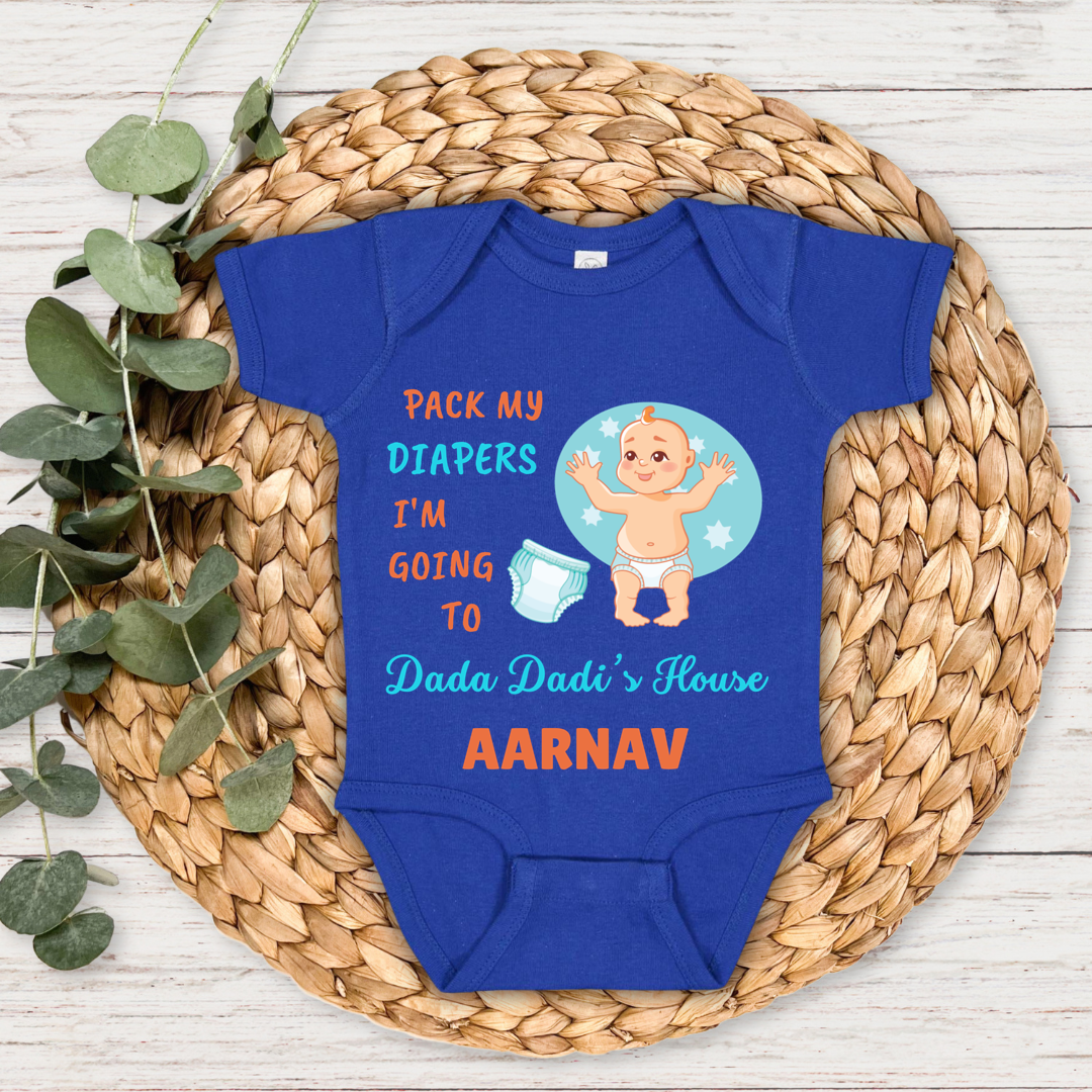 Packing My Diapers - Custom Kids Tee