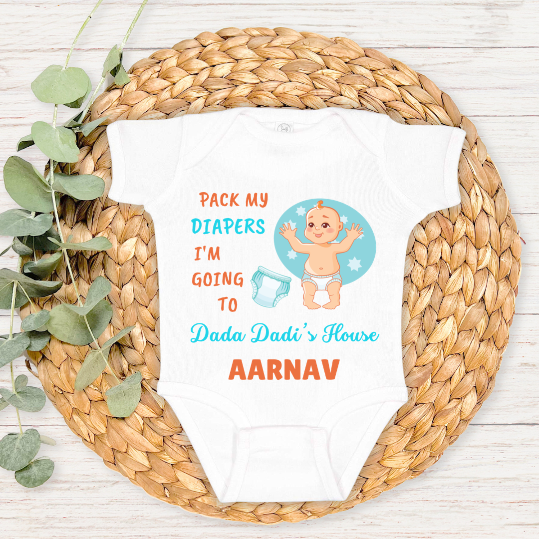 Packing My Diapers - Custom Kids Tee