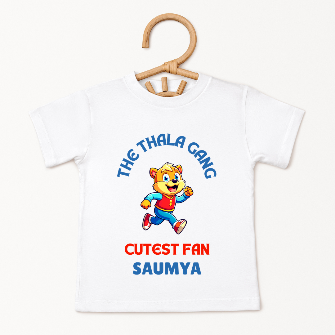 Cutest Thala Gang Fan - Custom Kids Tee