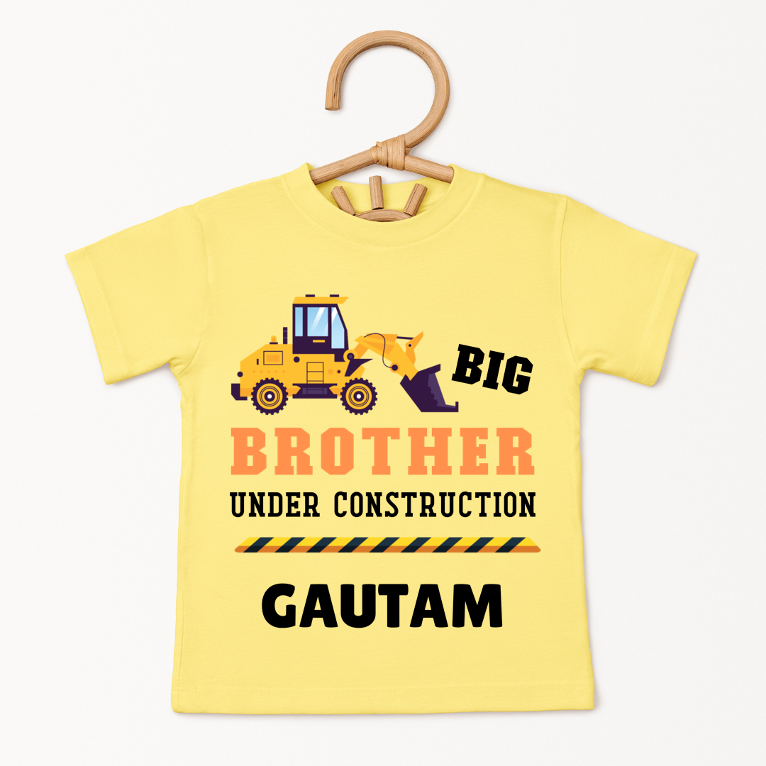 Big Brother Under Construction - Custom Kids Tee
