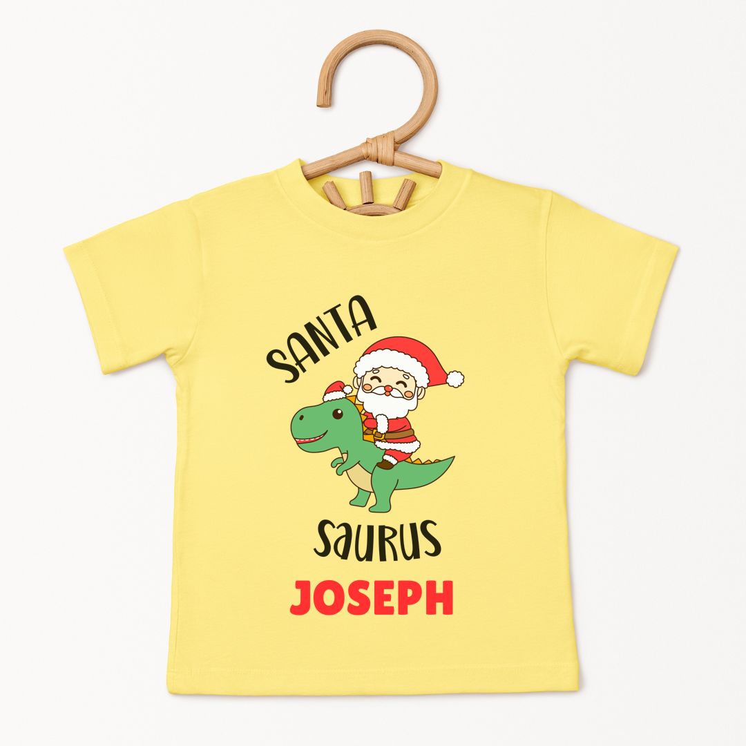Santa Saurus - Custom Kids Tee