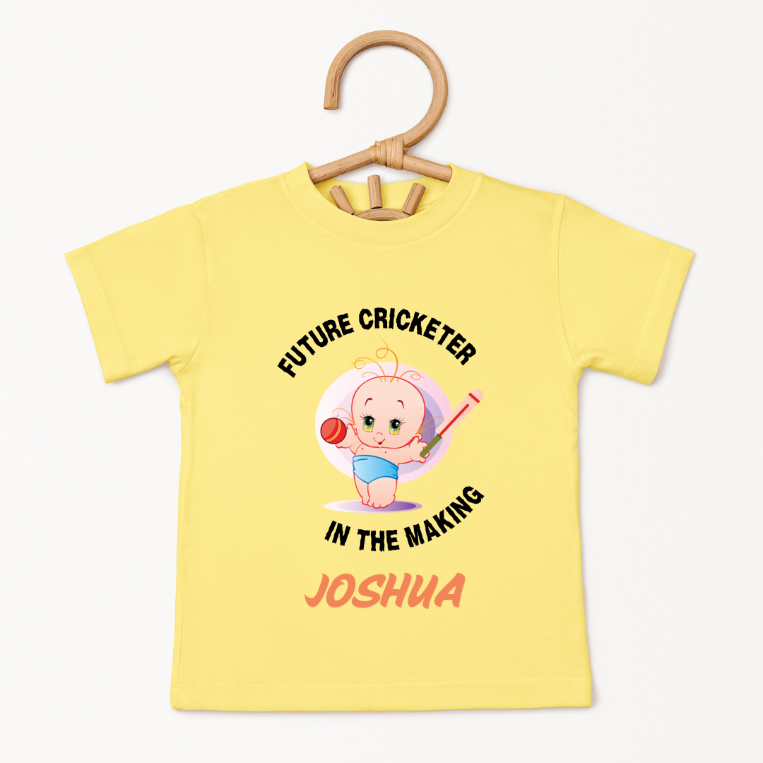 Future Cricketer In The Making - Custom Kids Tee