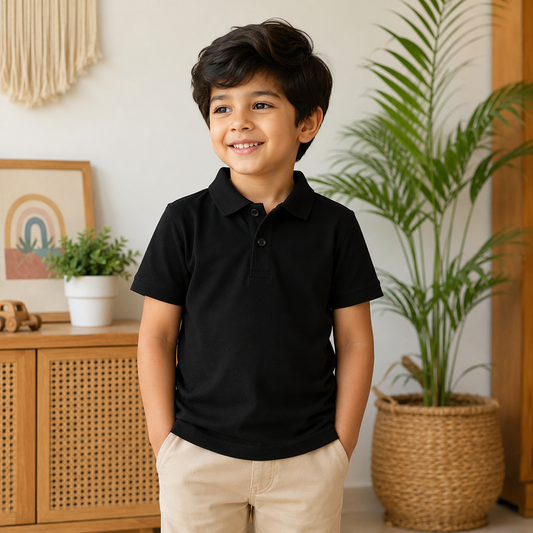 Black - Polo Tshirt