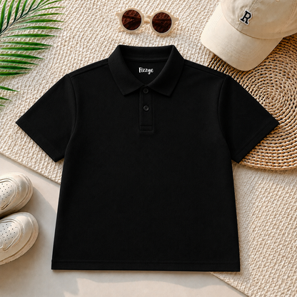 Black - Polo Tshirt