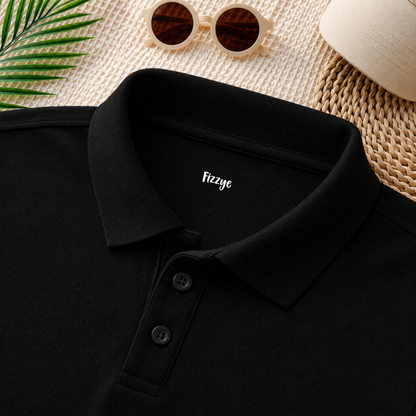 Black - Polo Tshirt