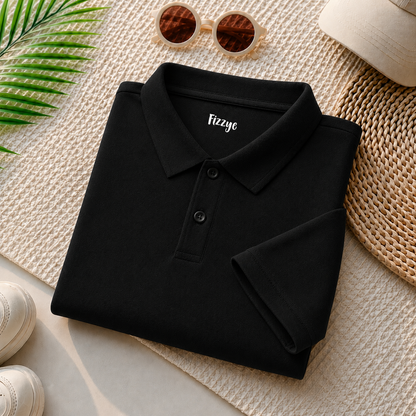 Black - Polo Tshirt