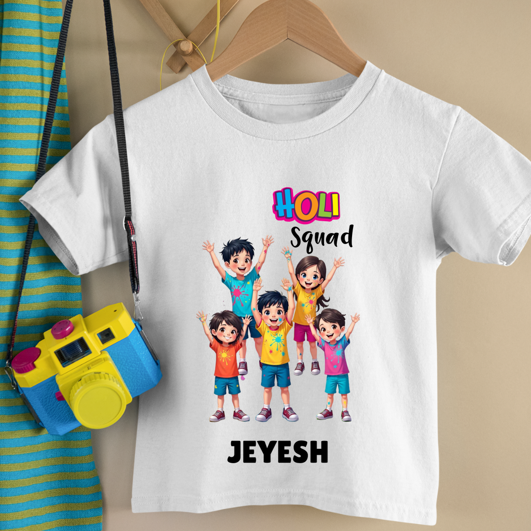 Holi Squad - Custom Kids Tshirt