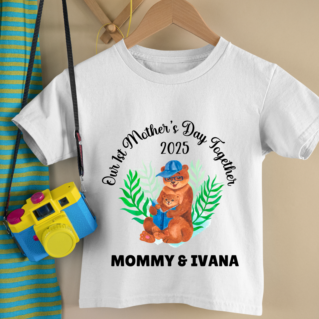 First Mother's Day Together - Personalised Kids Tshirt