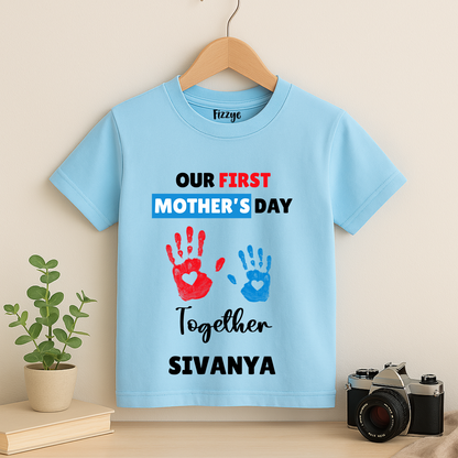 First Mother's Day Together - Personalised Kids Tshirt