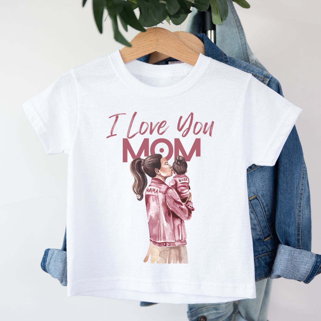 I Love You Mom - Kids Tshirt