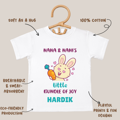 Nana Nani's Little Bundle Of Joy - Custom Kids Tee