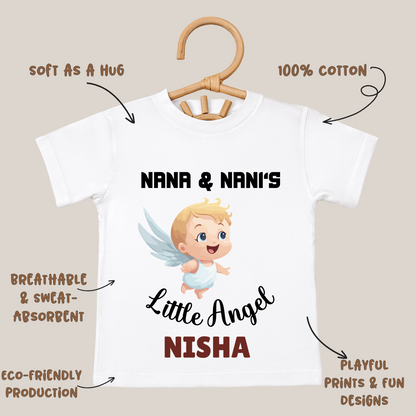 Nana Nani's Little Angel - Custom Kids Tee