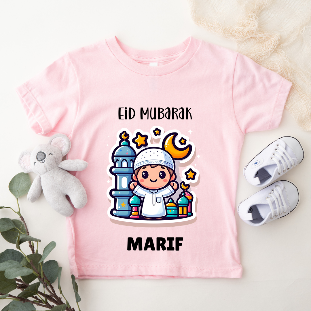 Eid Mubarak - Personalised Kids Tshirt