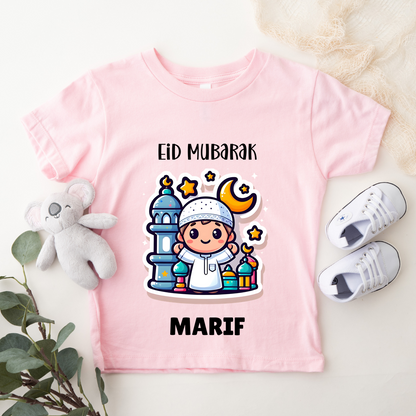 Eid Mubarak - Personalised Kids Tshirt