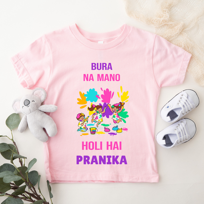 Bura Na Mano Holi Hai - Customisable Kids Tshirt