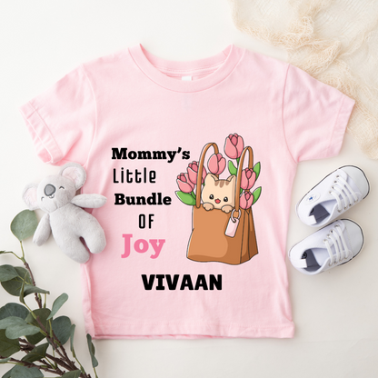 Mommy's Little Bundle Of Joy - Customisable Kids Tshirt