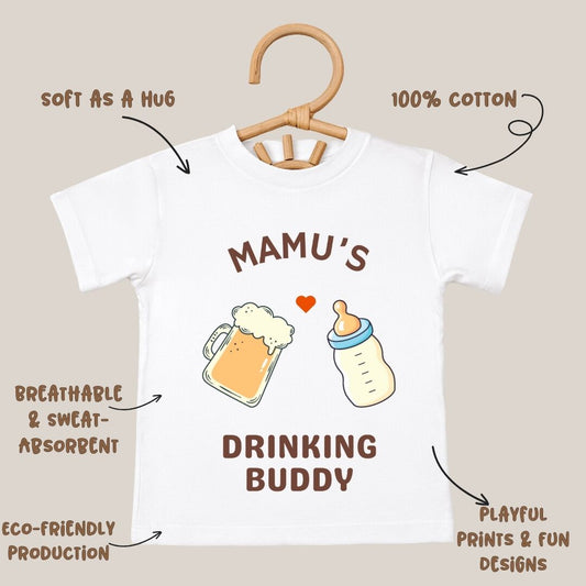 Mamu's Drinking Buddy - Kids Tee