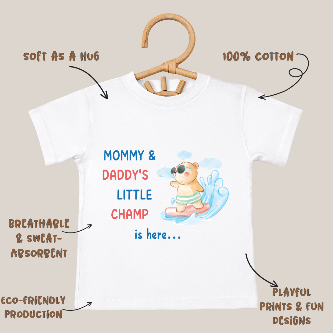 Mommy & Daddy's Little Champ - Kids Tee