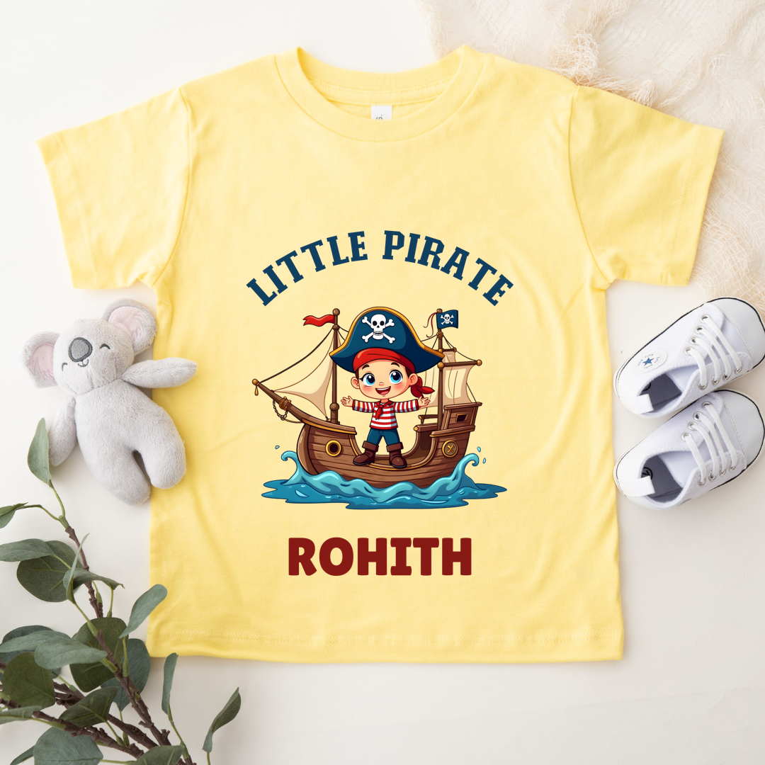 Little Pirate - Personalised Kids Tshirt