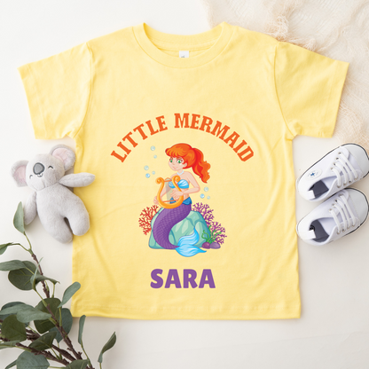Little Mermaid - Personalised Kids Tee
