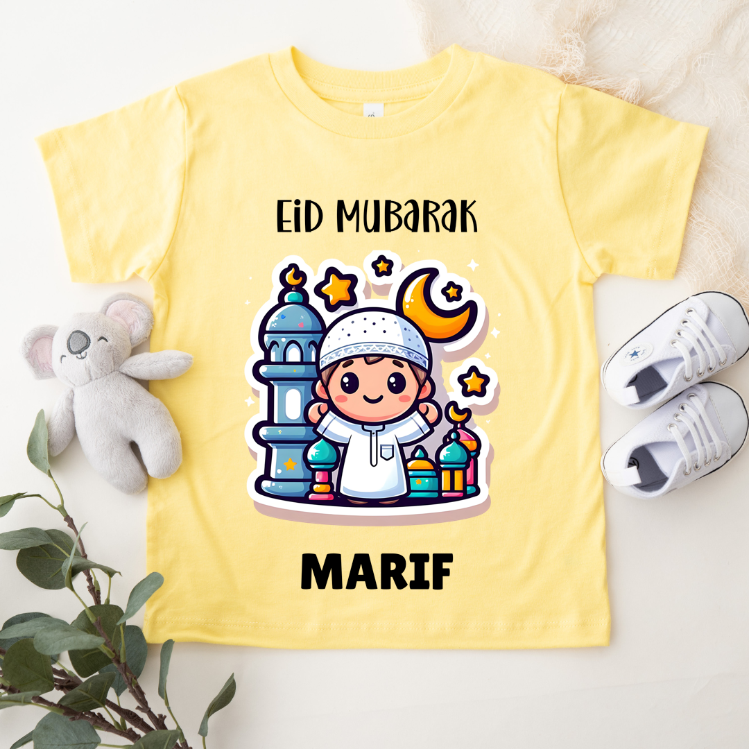 Eid Mubarak - Personalised Kids Tshirt