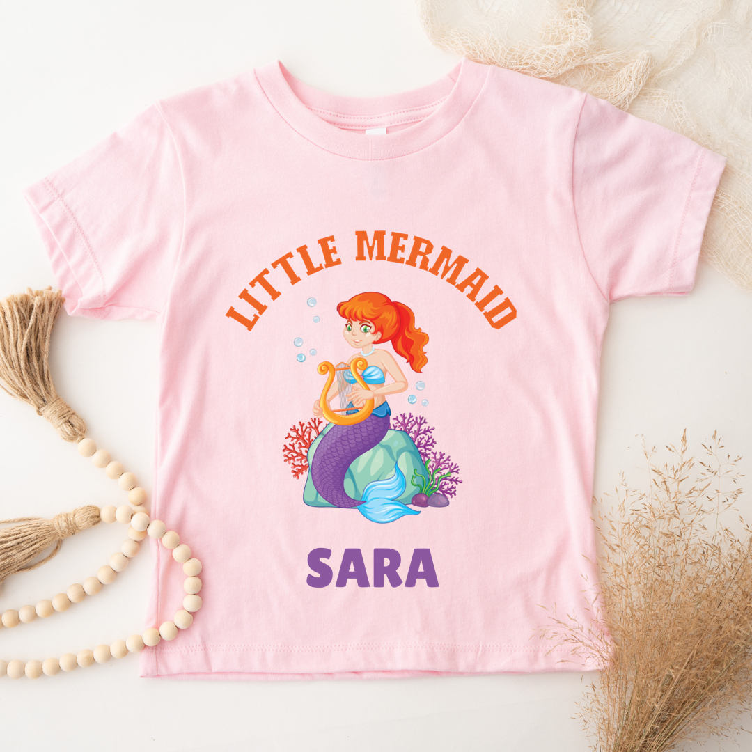 Little Mermaid - Personalised Kids Tee