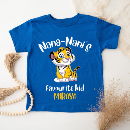 Nana - Nani's Favourite Kid - Custom Kids Tee