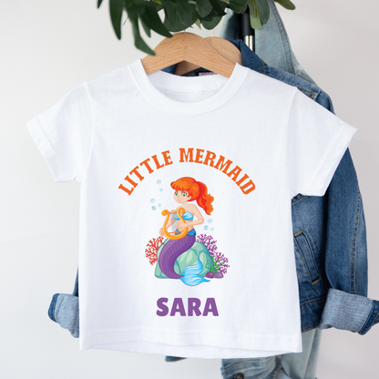 Little Mermaid - Personalised Kids Tee