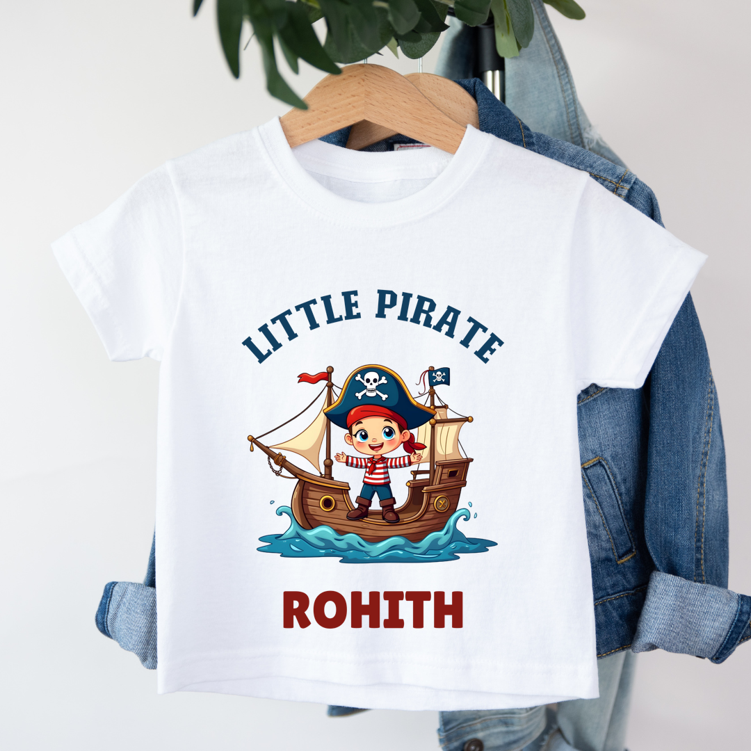 Little Pirate - Personalised Kids Tshirt