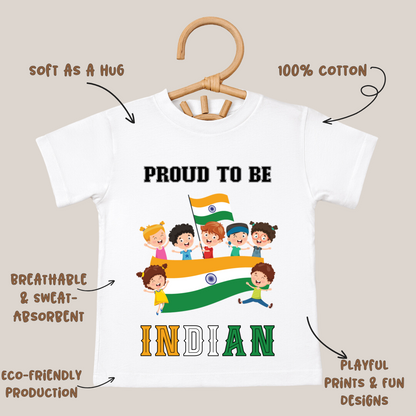 Proud To Be Indian - Kids Tshirt