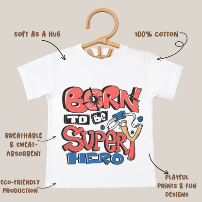 Born To Be Super Hero - Kids Tshirt