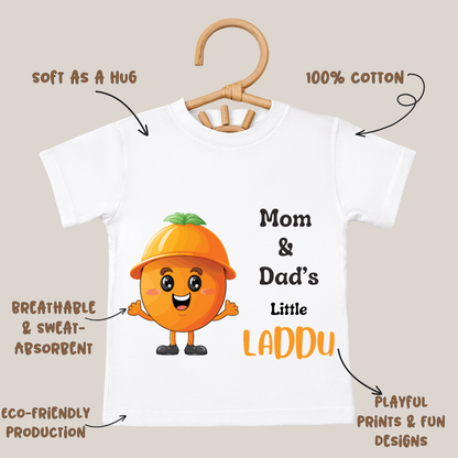 Mom & Dad's Little Laddoo - Kids Tee