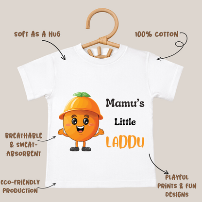 Mamu's Little Laddoo - Kids Tshirt
