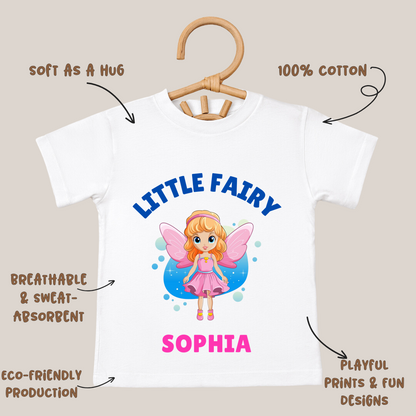 Little Fairy - Personalised Kids Tshirt