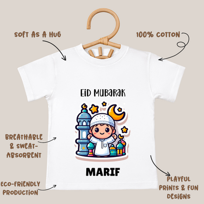 Eid Mubarak - Personalised Kids Tshirt