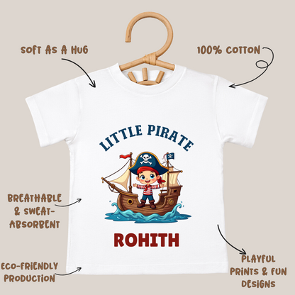 Little Pirate - Personalised Kids Tshirt