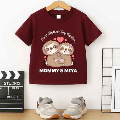 First Mother's Day Together - Personalised Kids Tshirt