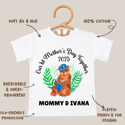 First Mother's Day Together - Personalised Kids Tshirt