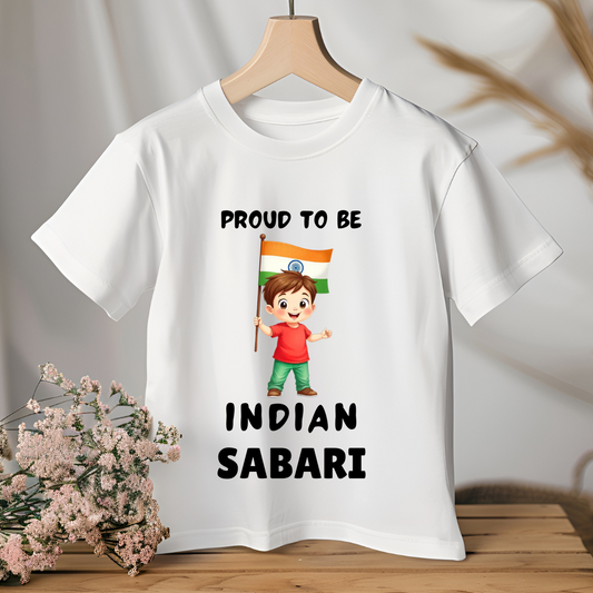 Proud To Be An Indian - Customisable Kids Tshirt