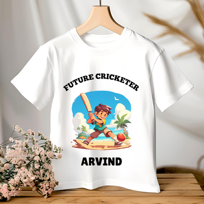 Future Cricketer - Custom Kids Tshirt