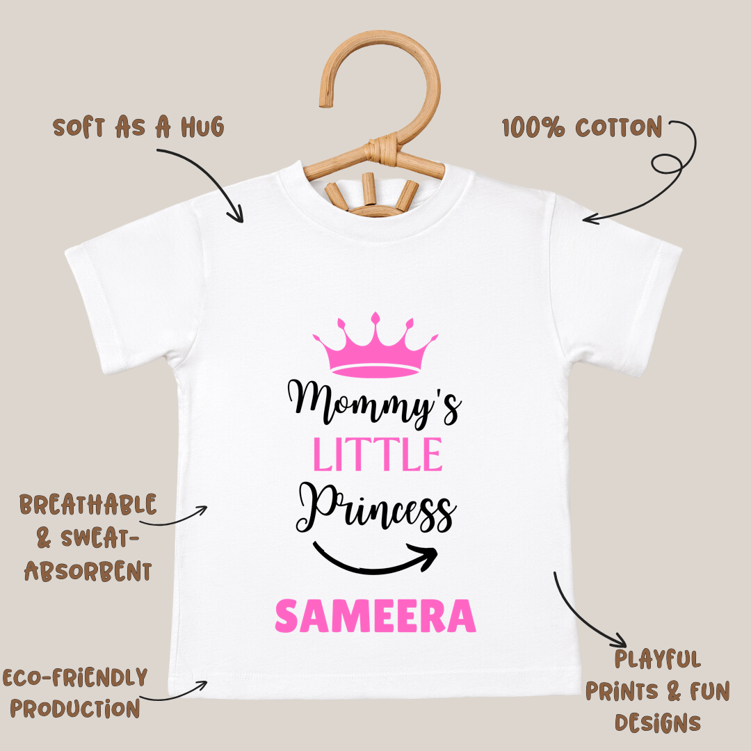 Mommy's Little Princess - Customisable Kids Tshirt