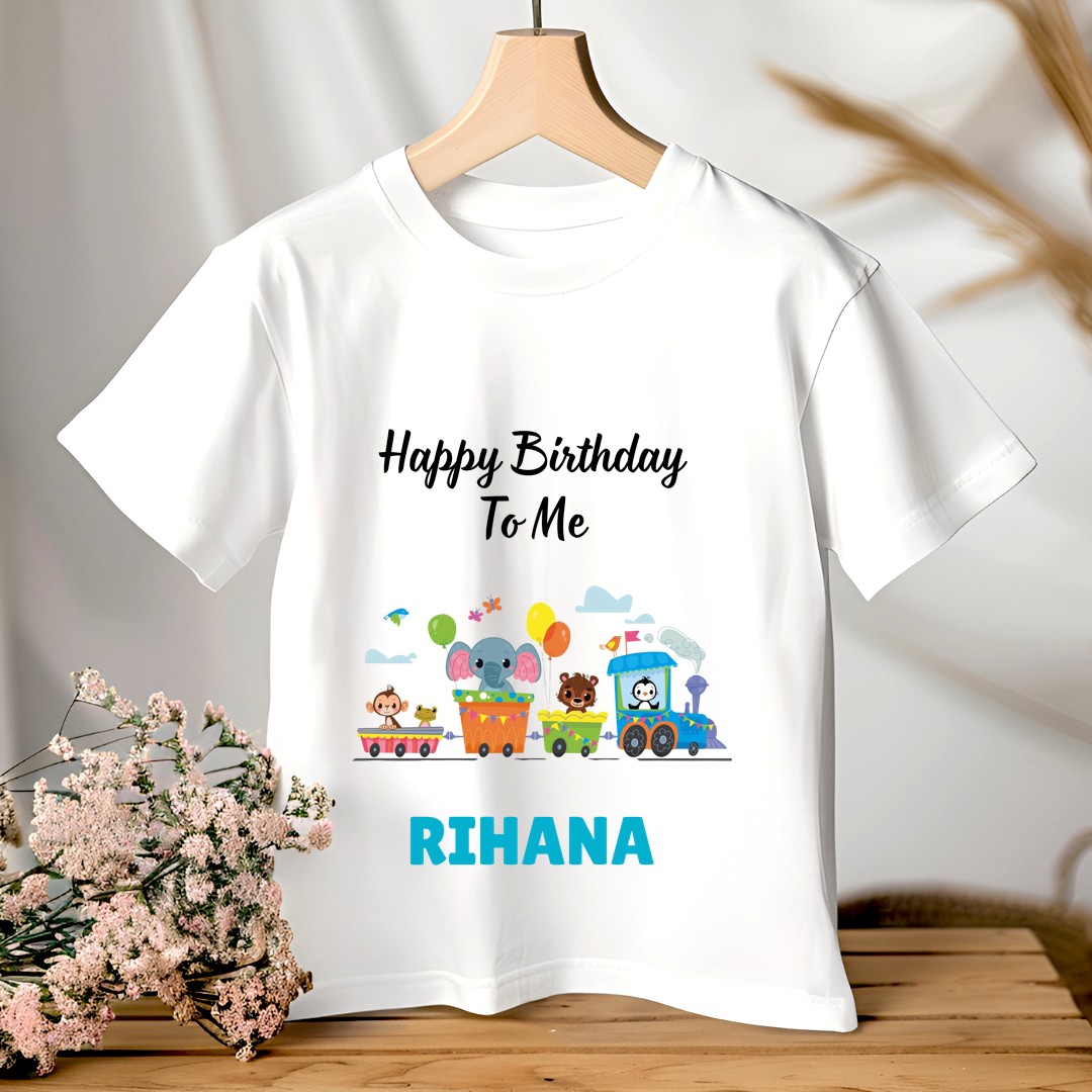 Happy Birthday To Me - Customisable Kids Tshirt