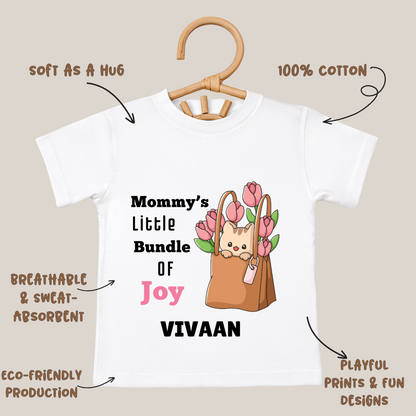 Mommy's Little Bundle Of Joy - Customisable Kids Tshirt