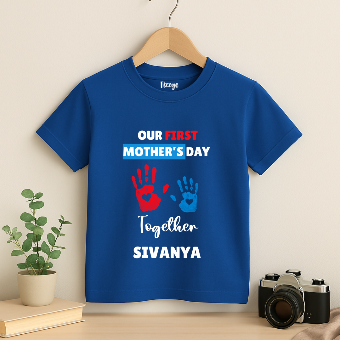 First Mother's Day Together - Personalised Kids Tshirt